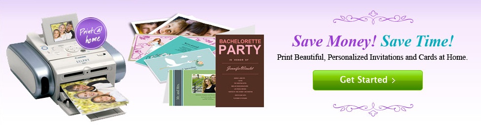 Free Print At Home Invitations or Card